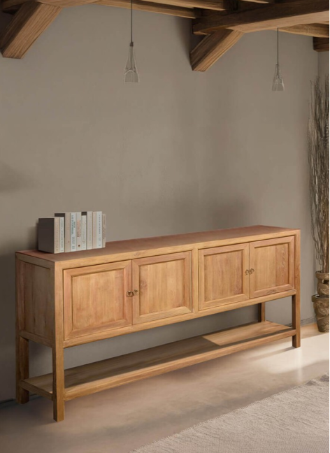 Bufet Merida Teka 4 Puertas 1 Estante 180x40x90cm