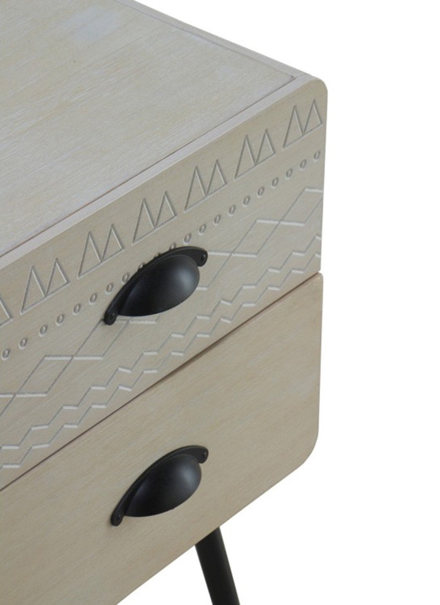 Mesita Born 2 Cajones 37x30x50.5 cm