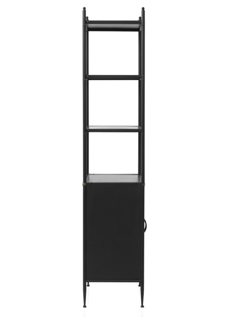 Estantería Lofi Metal Negro 60x39x190 cm