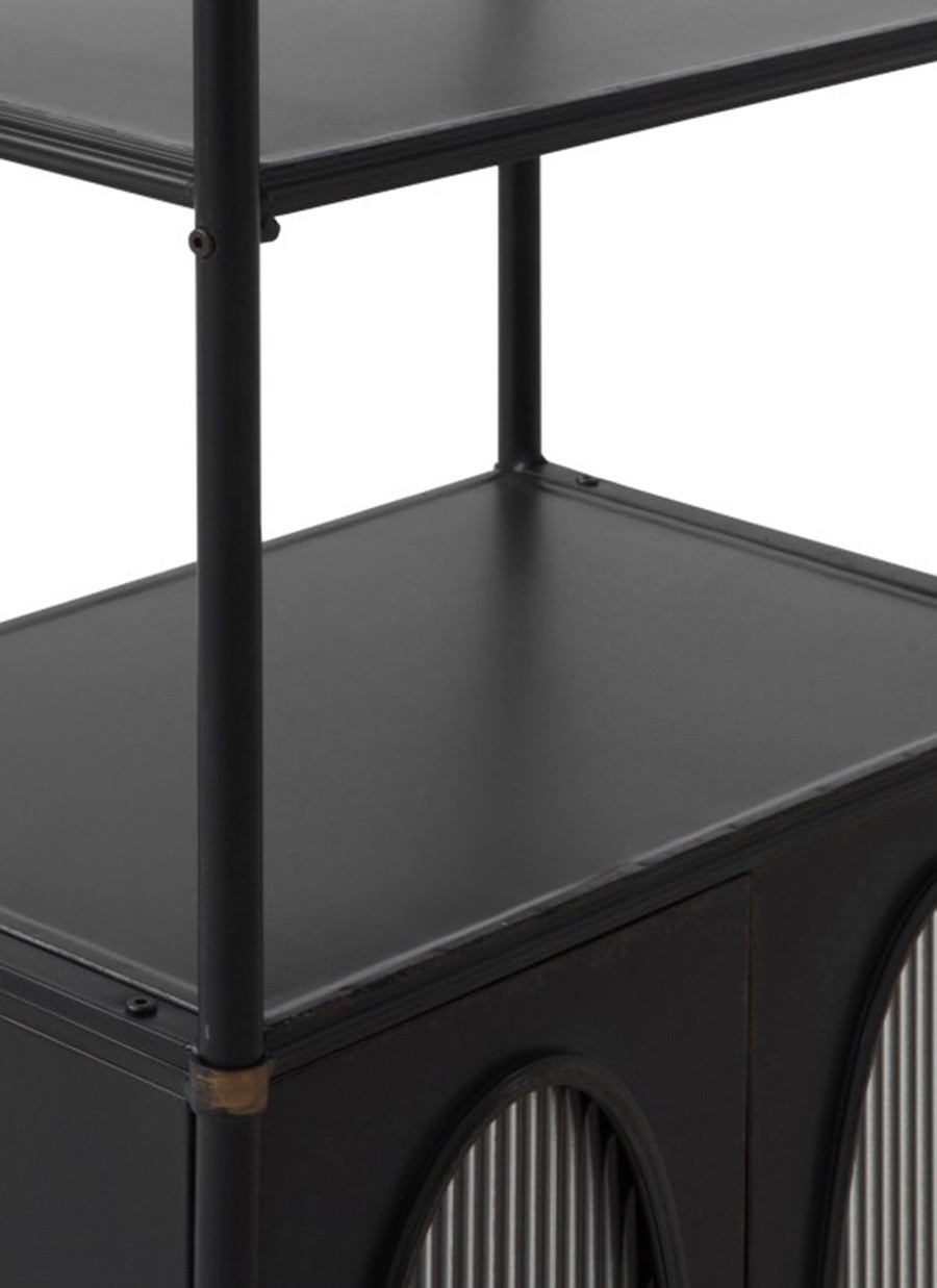 Estantería Lofi Metal Negro 60x39x190 cm