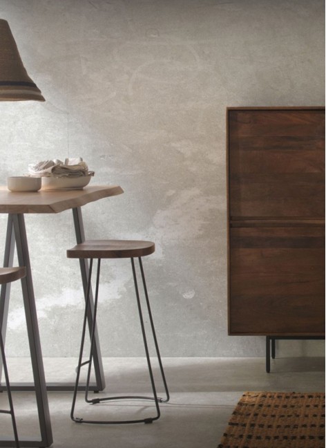 Taburete Crister Madera y...