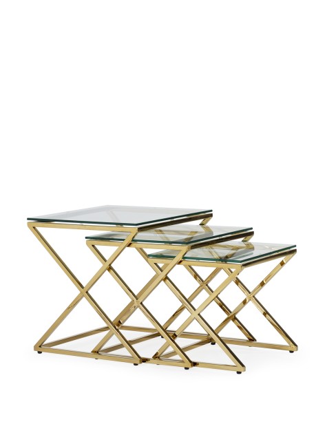 Mesa Auxiliar Berlin 3 Piezas 45x45x46 / 40x40x41 / 35x35x36cm 2