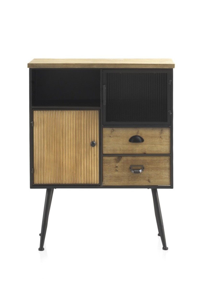 Cómoda París Metálica 80x35x93 cm