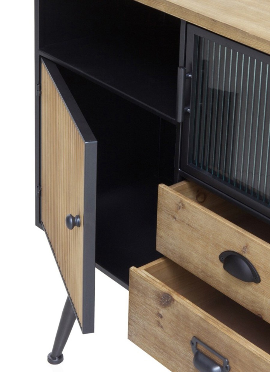 Cómoda París Metálica 80x35x93 cm