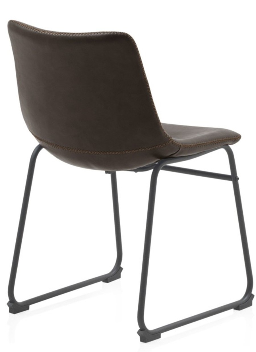 Silla Vilma Tapizada Marrón 47x50x77 cm