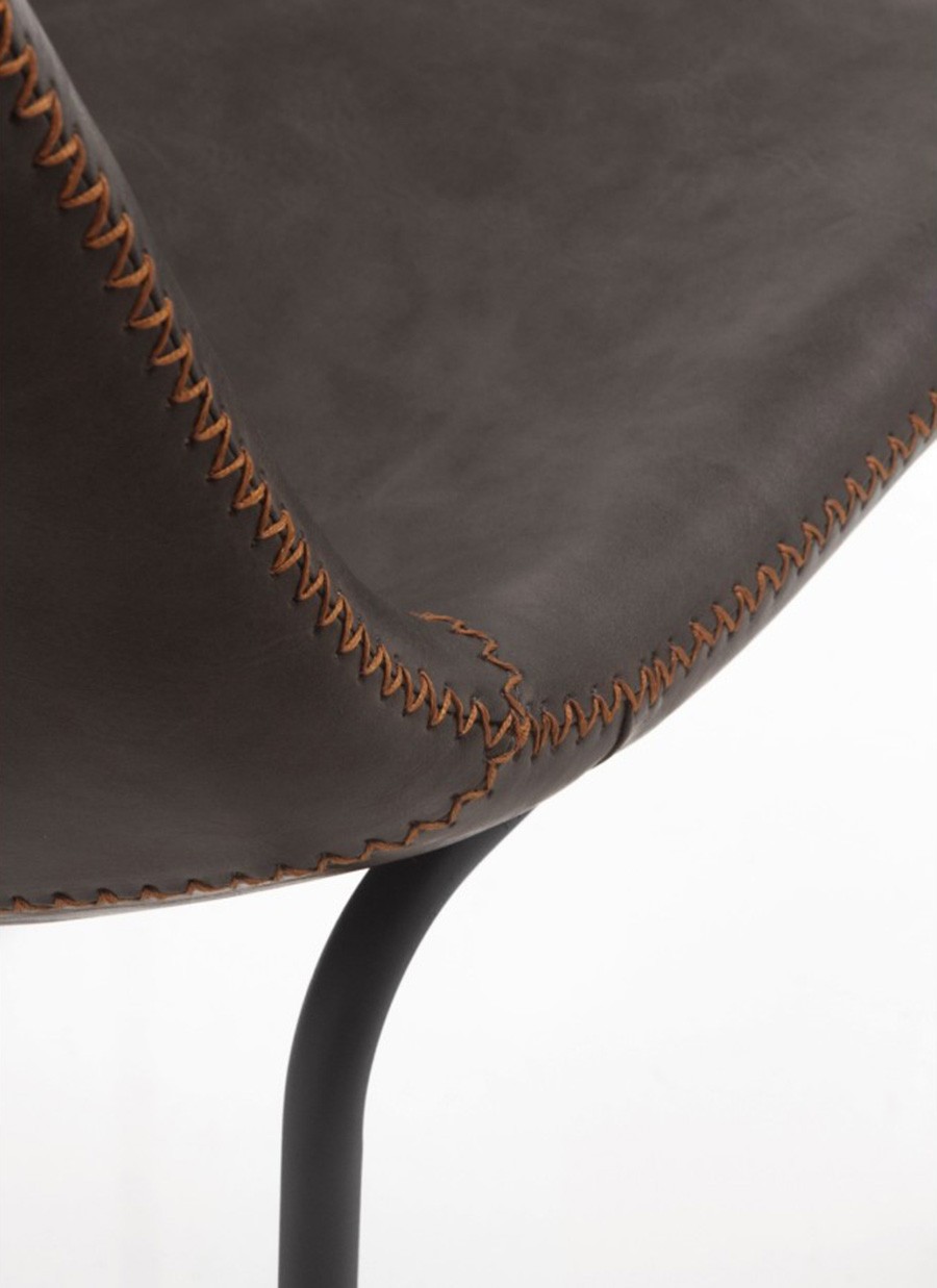 Silla Vilma Tapizada Marrón 47x50x77 cm