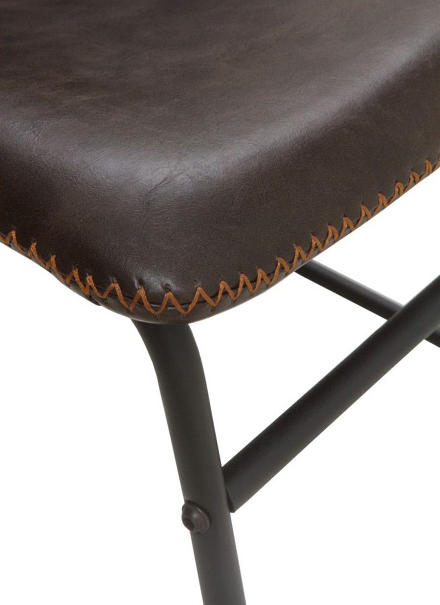 Silla Vilma Tapizada Marrón 47x50x77 cm