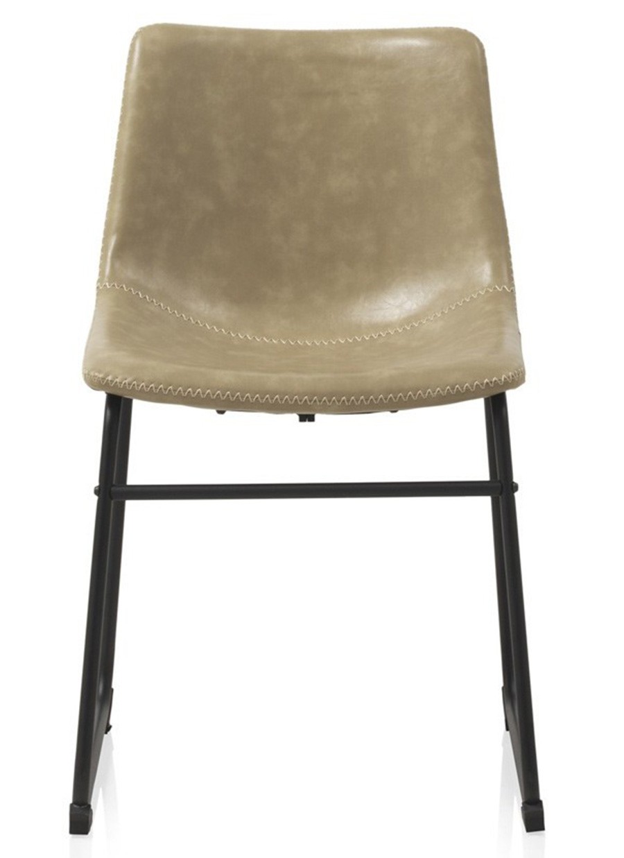 Silla Vilma Tapizada Crema 47x50x77 cm