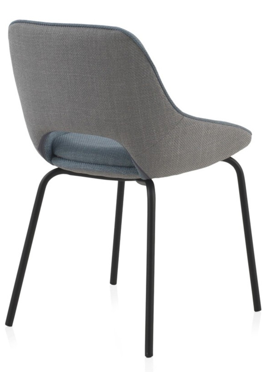 Silla Tapizada Dors Azul/Gris...