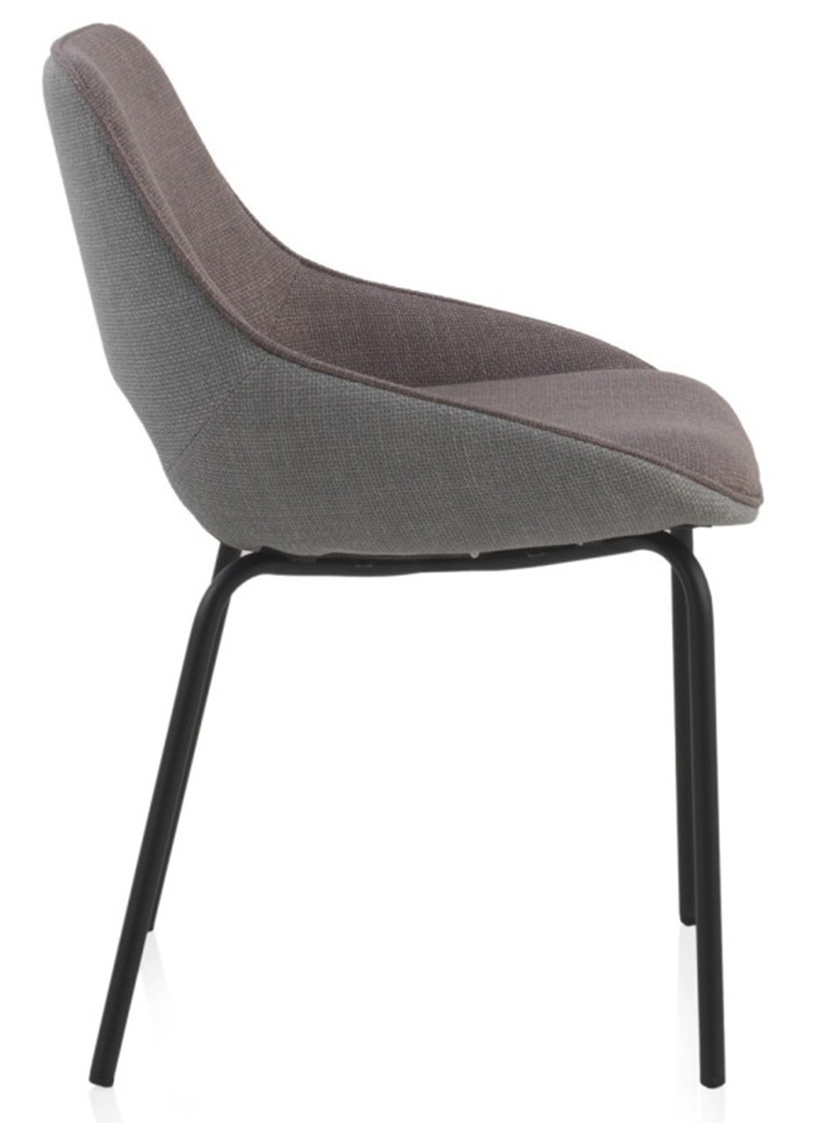 Silla Tapizada Dors Granate/Gris...