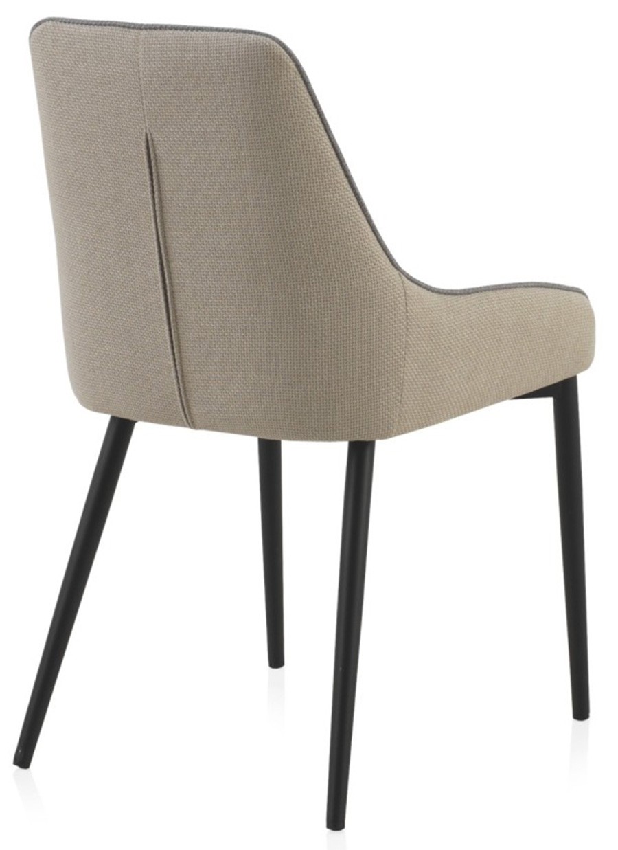 Silla Ingrid Tapizada Beige/Gris...