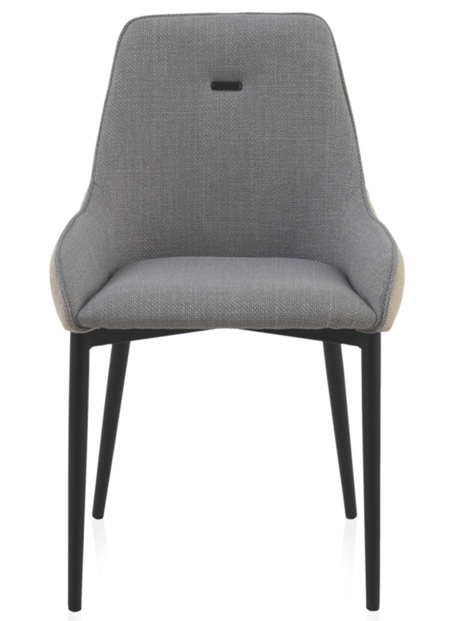 Silla Ingrid Tapizada Beige/Gris...