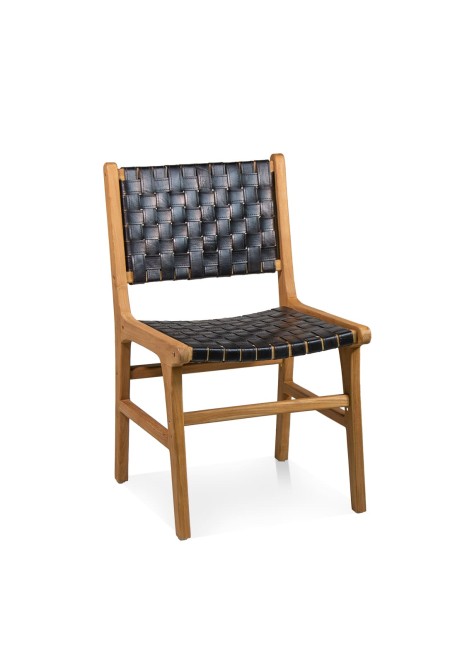 Silla Teka Natural Piel...