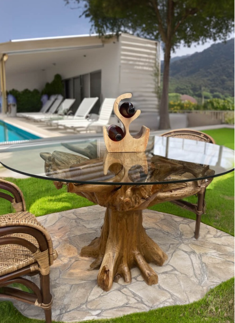 Mesa Raíz Teka Blanqueada...