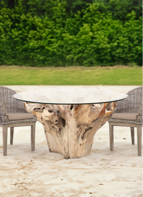 Mesa Raíz Teka Blanqueada...