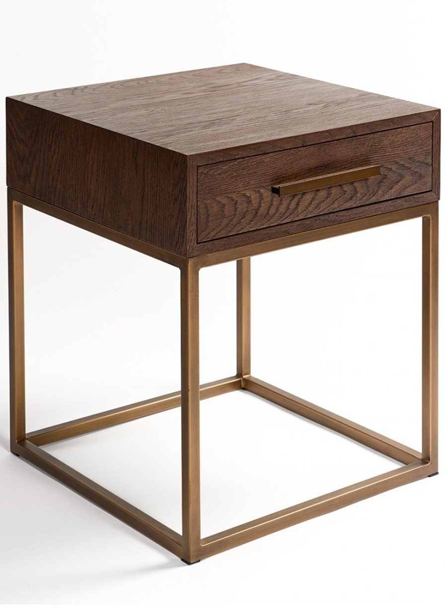 Mesa Auxiliar Panamá de Roble y Metal...