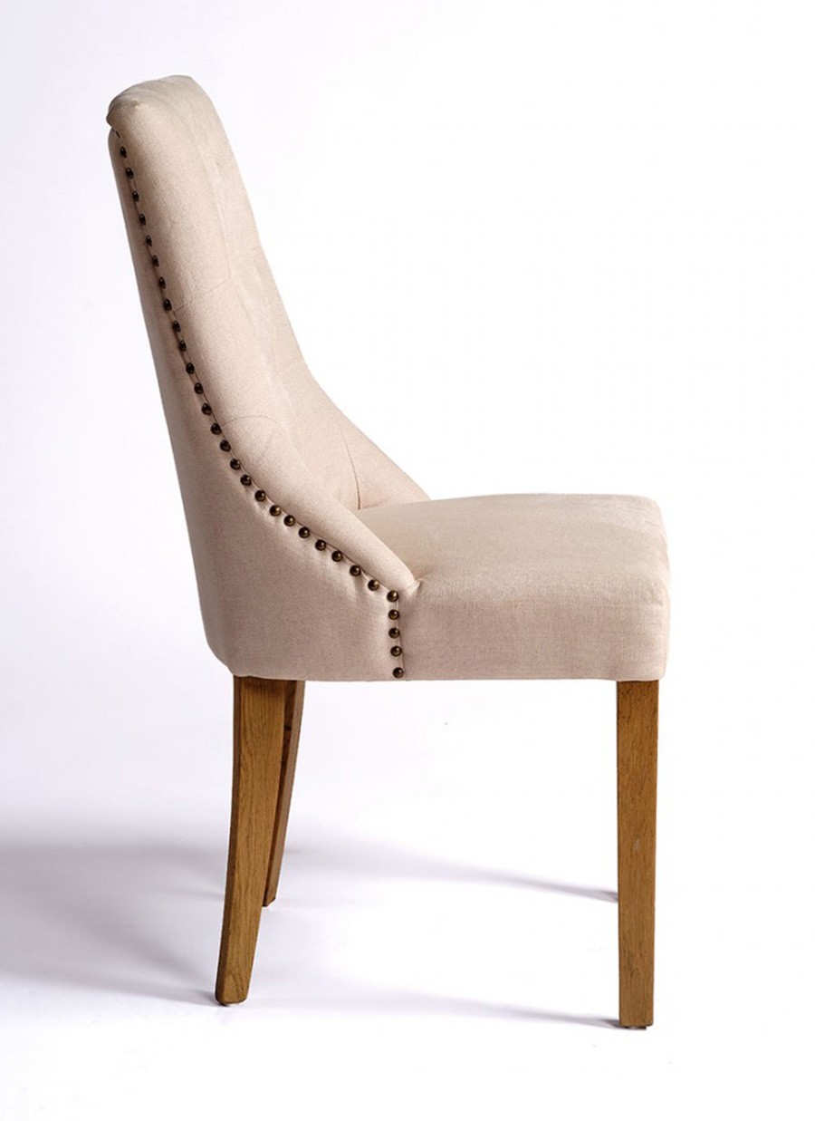 Silla Irlanda de Lino y Roble Natural...