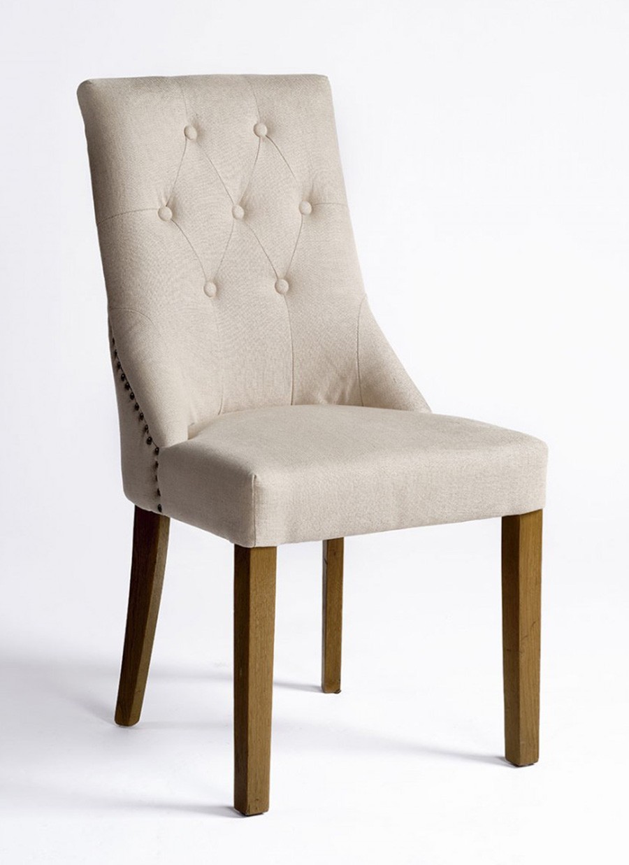 Silla Irlanda de Lino y Roble Natural...