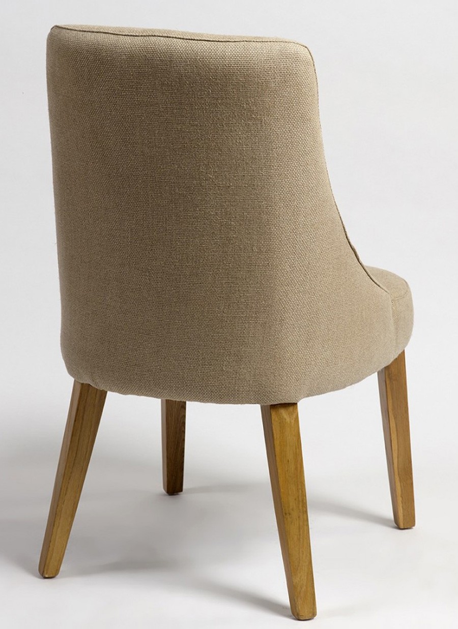 Silla Irán Lino y Pata de Roble...