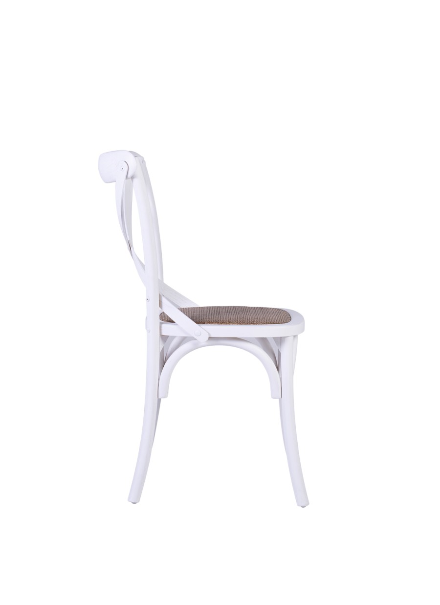 Silla Paris Cruz Blanca 50x55x89cm