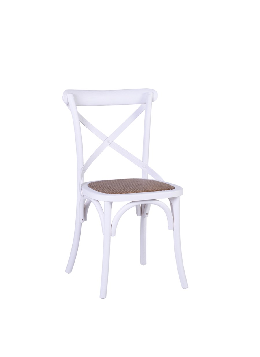 Silla Paris Cruz Blanca 50x55x89cm
