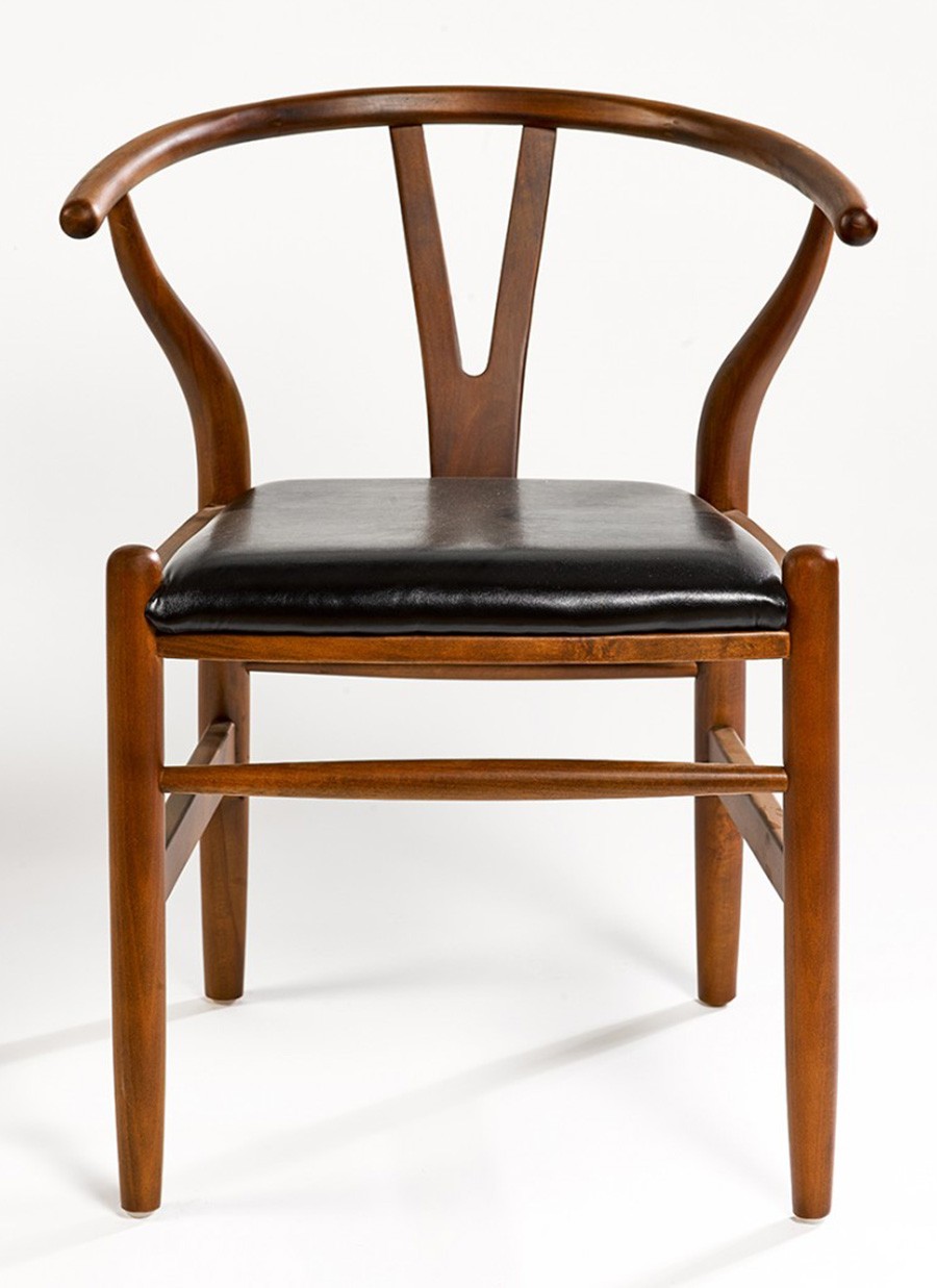 Sillón España de Madera y Polipiel...