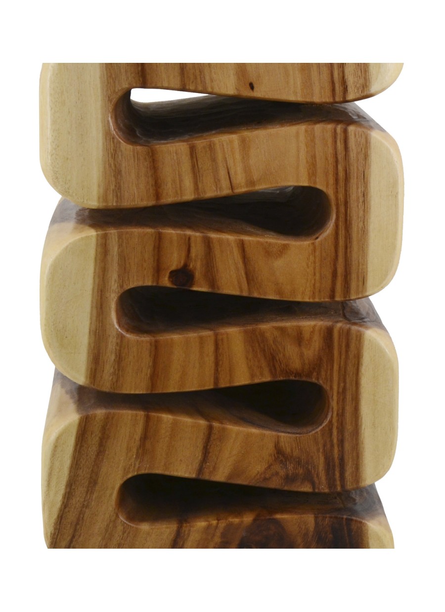 Mesa Auxiliar Cuadrada Tronco Espiral...