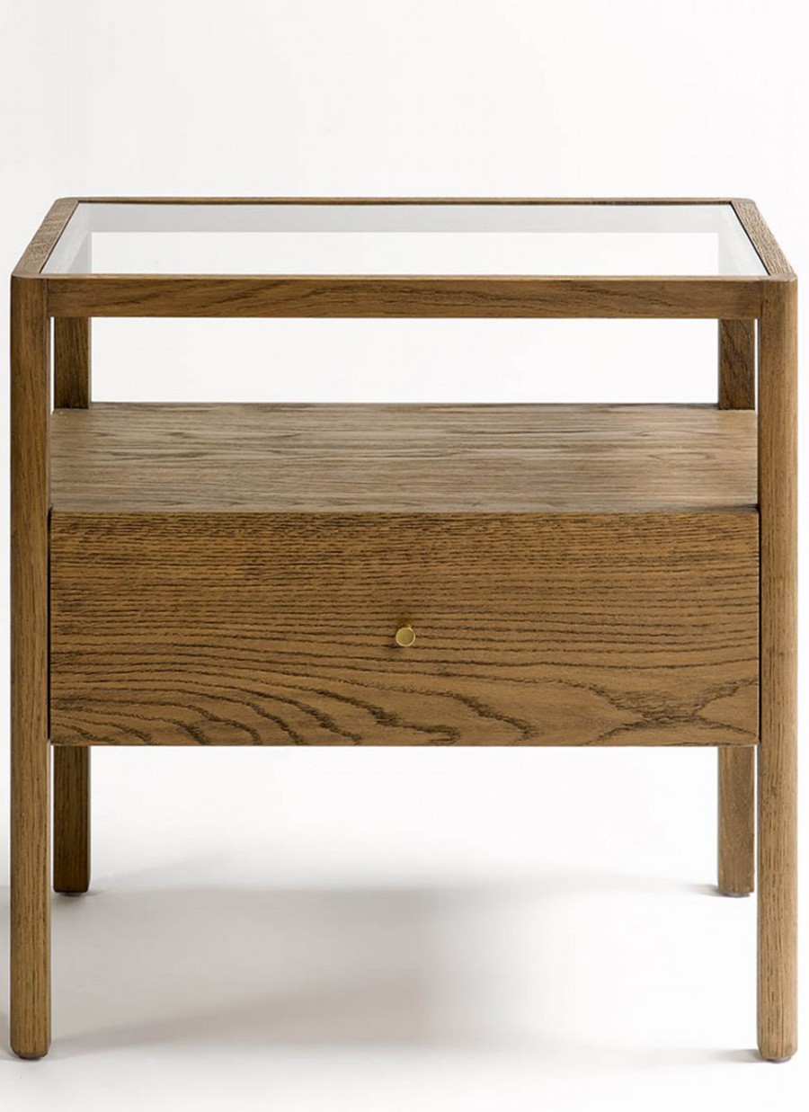 Mesita de Noche Noruega Roble y...