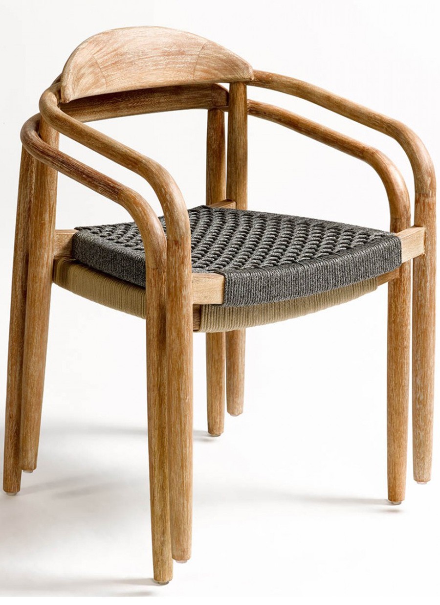 Silla Rusia Cuerda Color Gris...