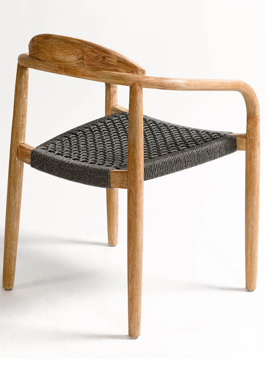 Silla Rusia Cuerda Color Gris...