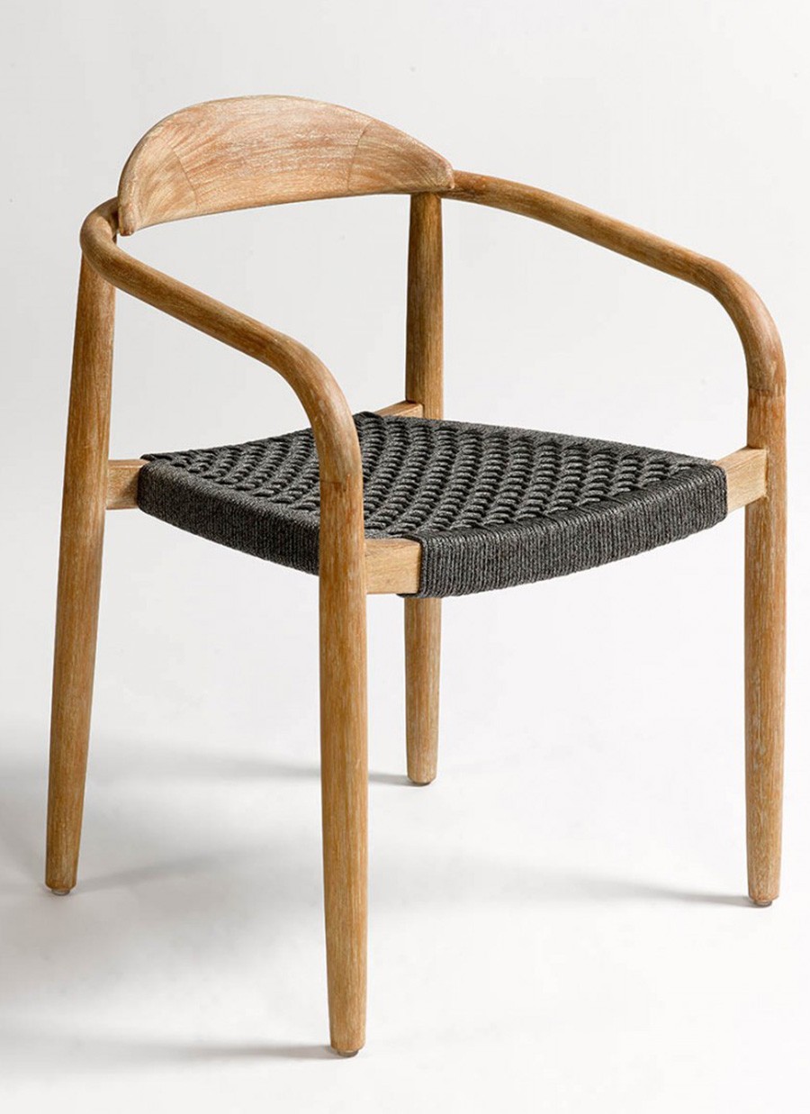 Silla Rusia Cuerda Color Gris...