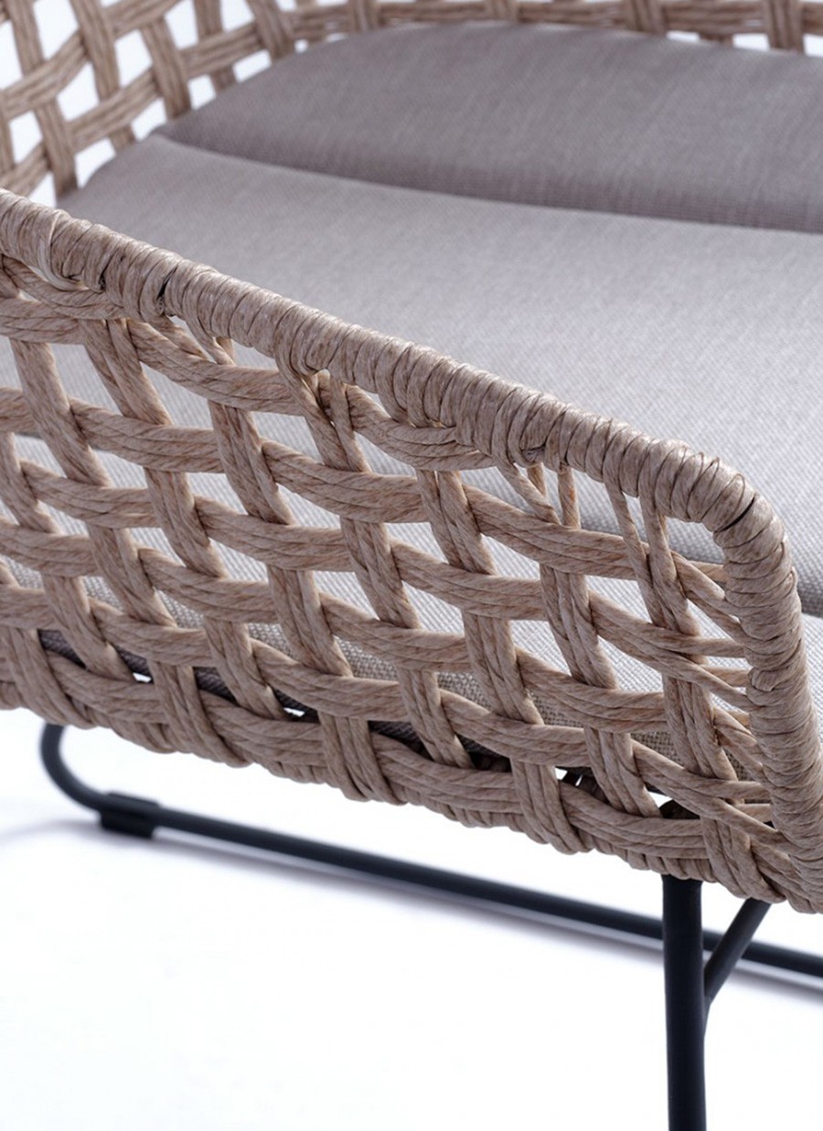 Silla Ecuador Ratán, Metal y Cojín...