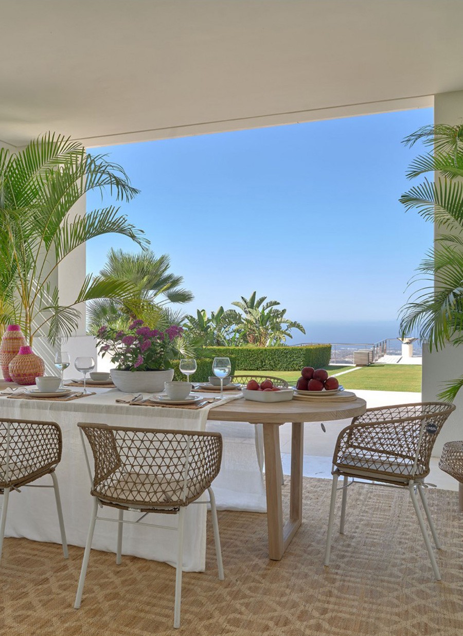 Silla Flor Cuerda y Metal...