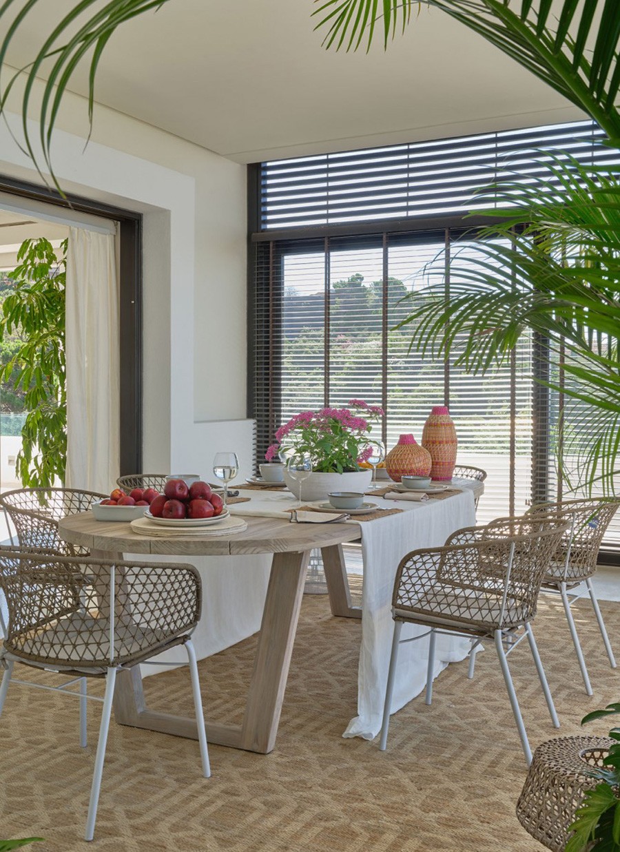 Silla Flor Cuerda y Metal...