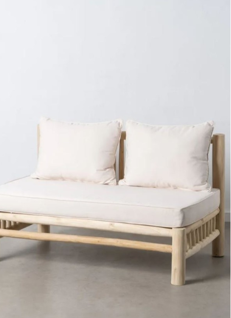 Sofá 2 Plazas Natural...