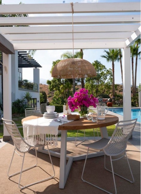 Mesa Solana Teca y Aluminio... 2