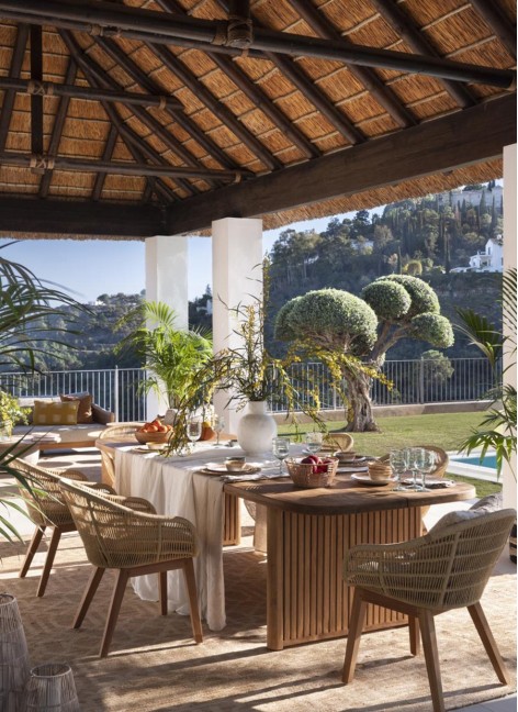 Silla Teca y Cuerda...