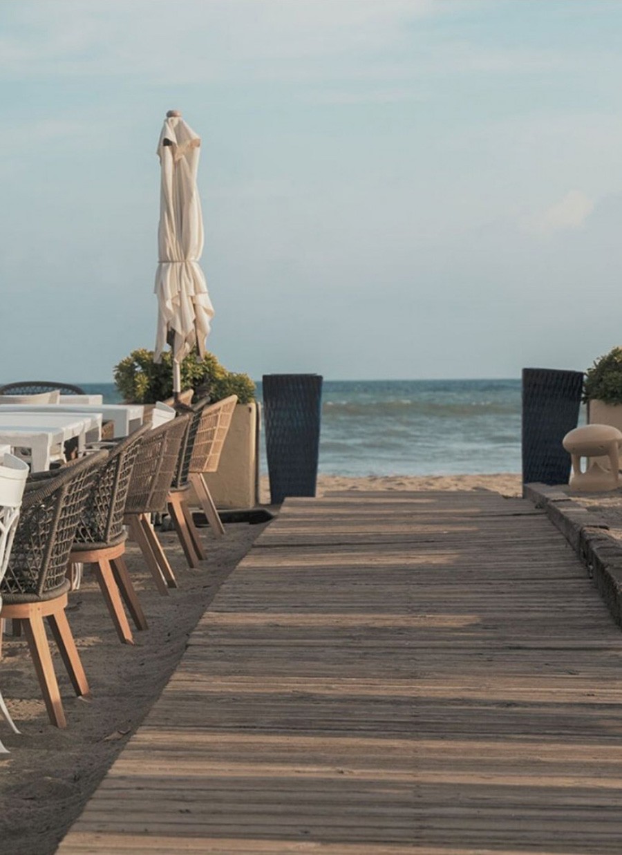 Silla Teca y Cuerda 62x62x81 cm