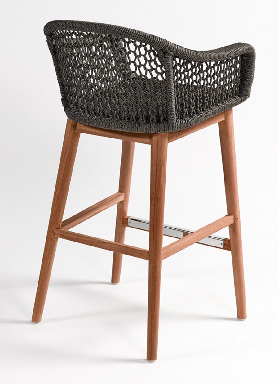 Taburete Orsini Cuerda y Teca...