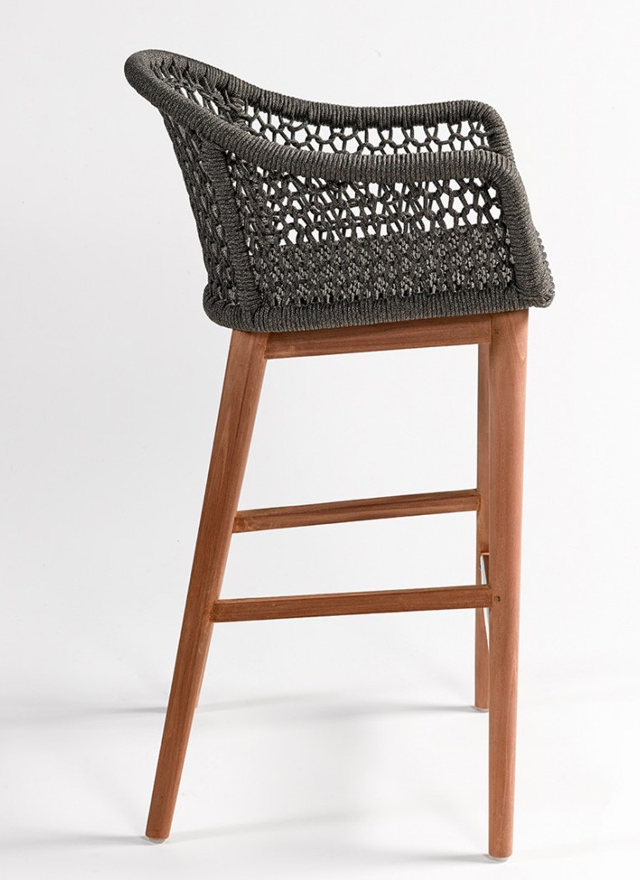 Taburete Orsini Cuerda y Teca...