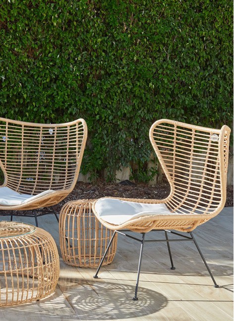 Sillón Otto Fibra y Metal...