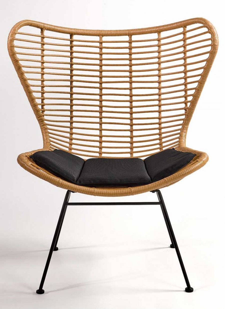 Sillón Otto Fibra y Metal 86x83x103 cm