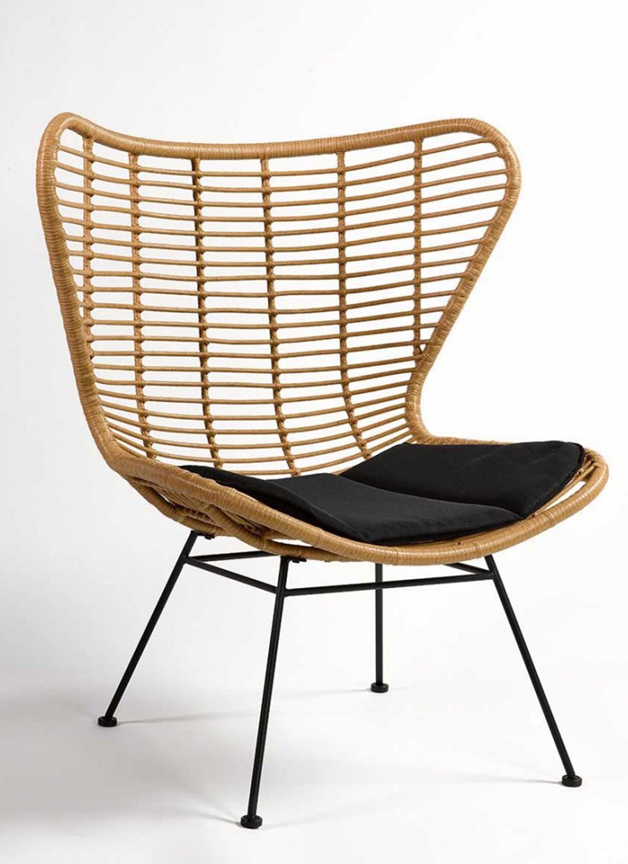 Sillón Otto Fibra y Metal 86x83x103 cm