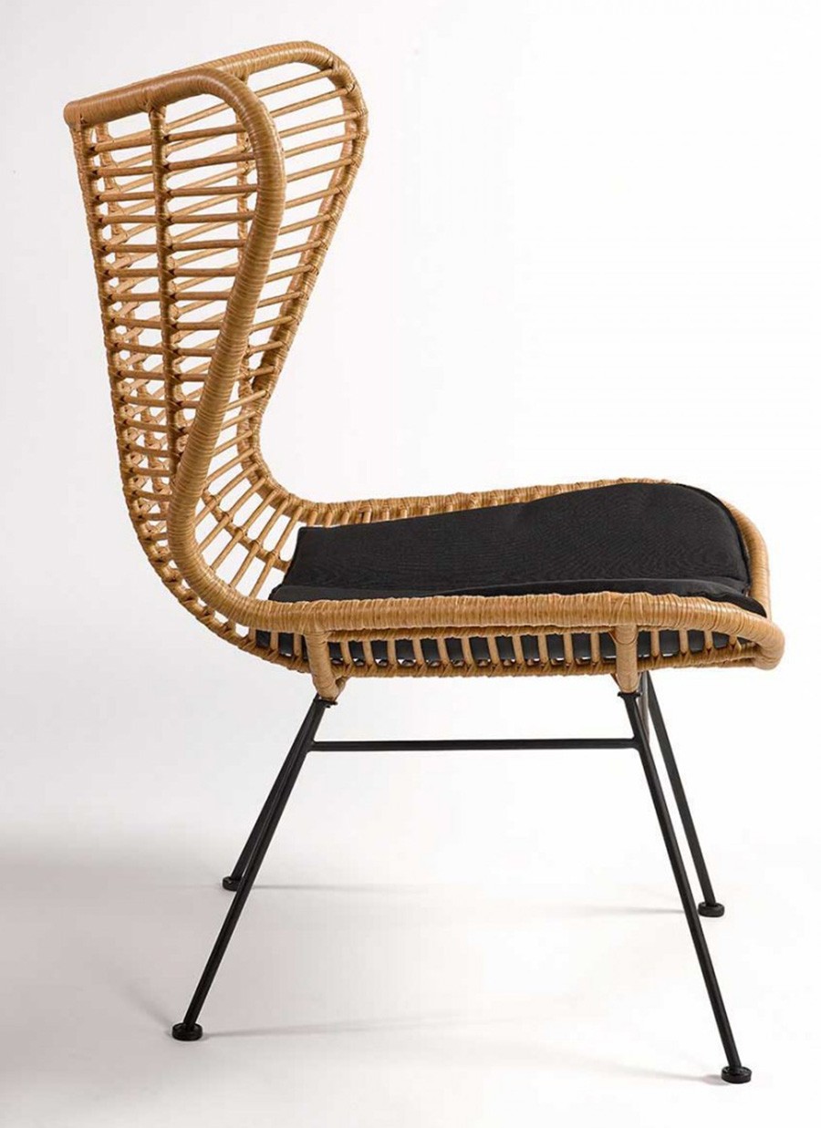 Sillón Otto Fibra y Metal 86x83x103 cm