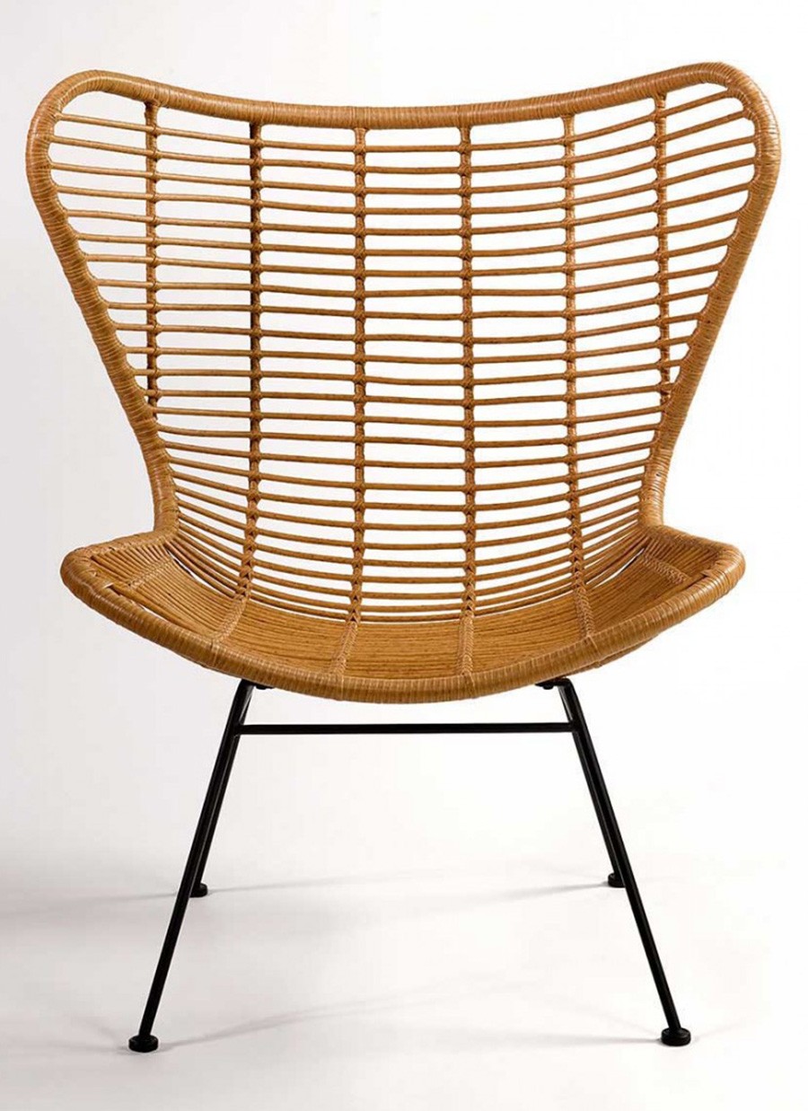 Sillón Otto Fibra y Metal 86x83x103 cm