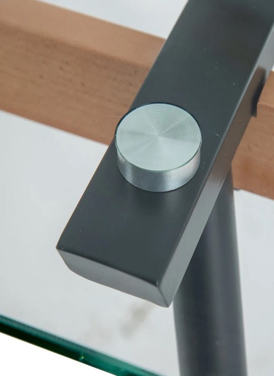 Mesa Siria Metal y Cristal 140x80x75cm