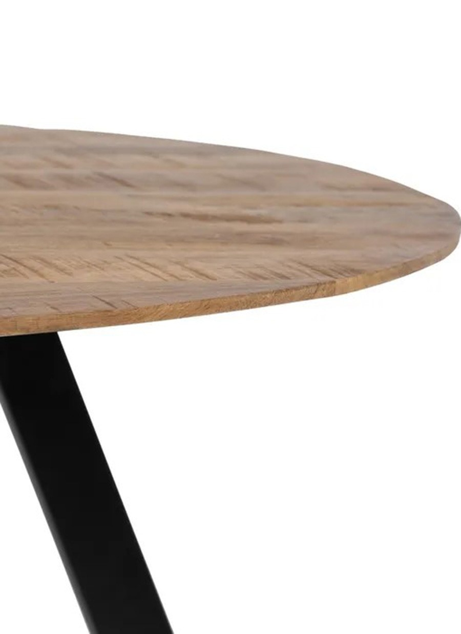 Mesa Siria Madera y Hierro 130x130x77 cm