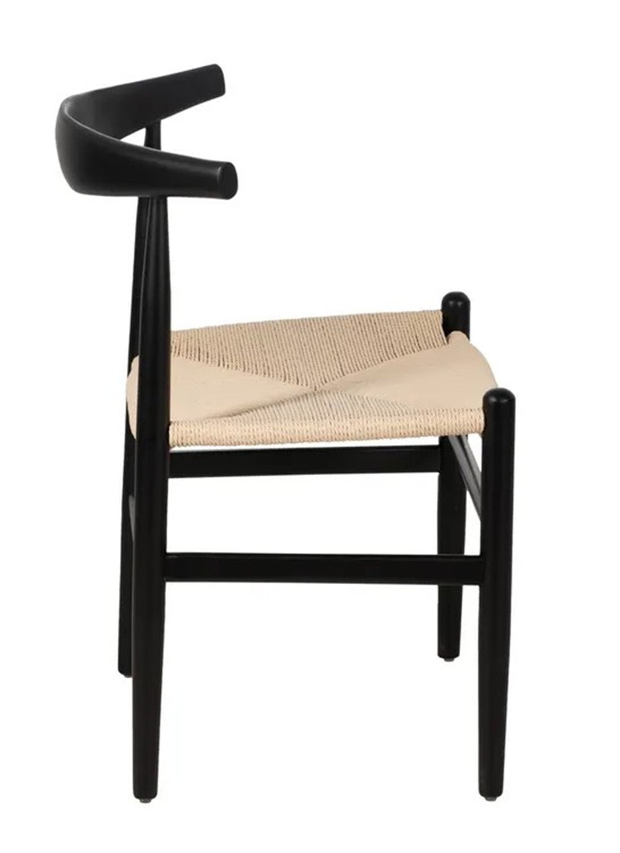 Silla Raíces Madera y Fibra 53,5x47x77cm