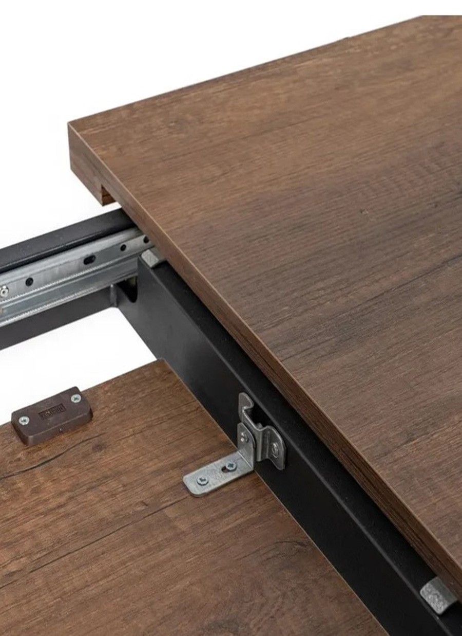 Mesa Coliana Madera y Metal 138 x 85...
