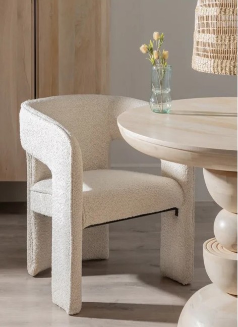 Silla Salomé Beige Tejido...